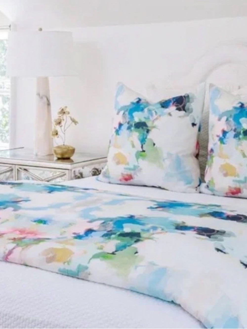 Laura Park King Duvet Cover & matching standard sham-Park Ave collection